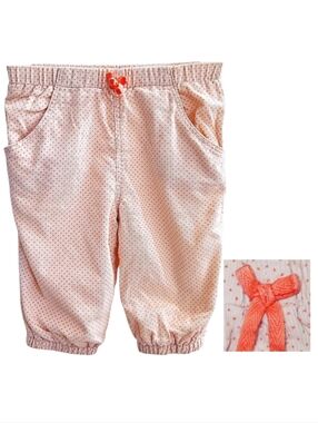 Bout'Chou Soft Jersey-Lined Corduroy Polka Dot Pants, 9 Months